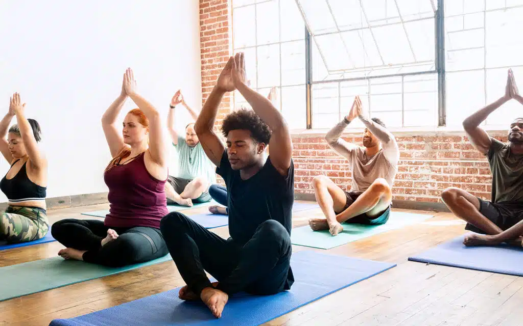 Yoga and Pilates class